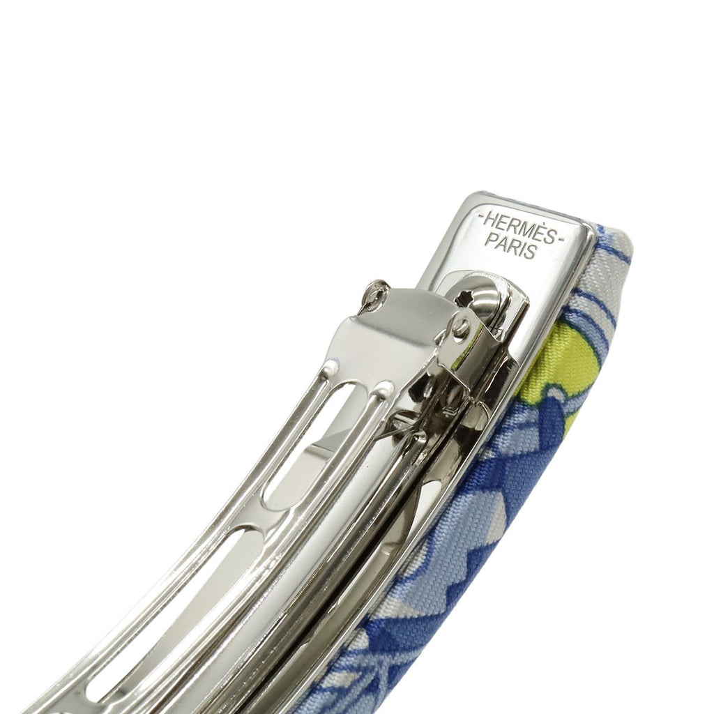 Hermes Eclipse PM Barrette Hair Clip Legend Blue White-yellow — view 5