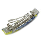 Hermes Eclipse PM Barrette Hair Clip Legend Blue White-yellow — view 4