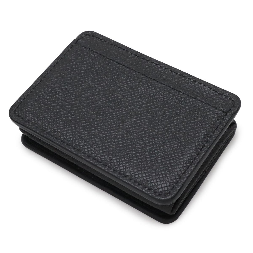 Louis Vuitton Taiga Coin Purse Square Leather Ardoise Black — view 2