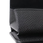 Louis Vuitton Taiga Coin Purse Square Leather Ardoise Black — view 6