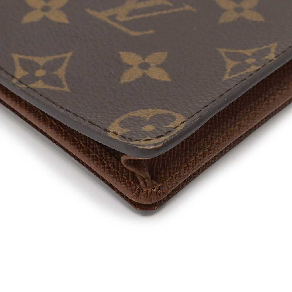 Louis Vuitton Monogram Card Holder Credit Circle Long Bill Bifold Wallet — view 3