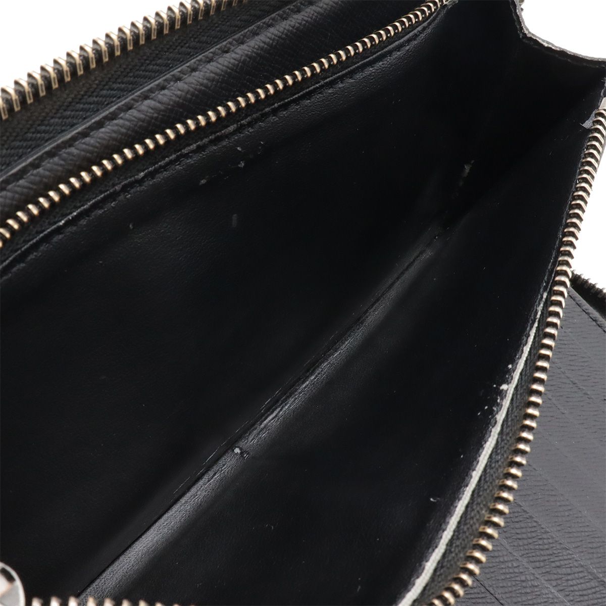 Louis Vuitton Monogram Eclipse Zippy Wallet Vertical Zip Around Black Gray — view 7