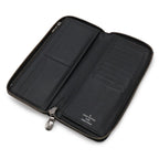 Louis Vuitton Monogram Eclipse Zippy Wallet Vertical Zip Around Black Gray — view 5