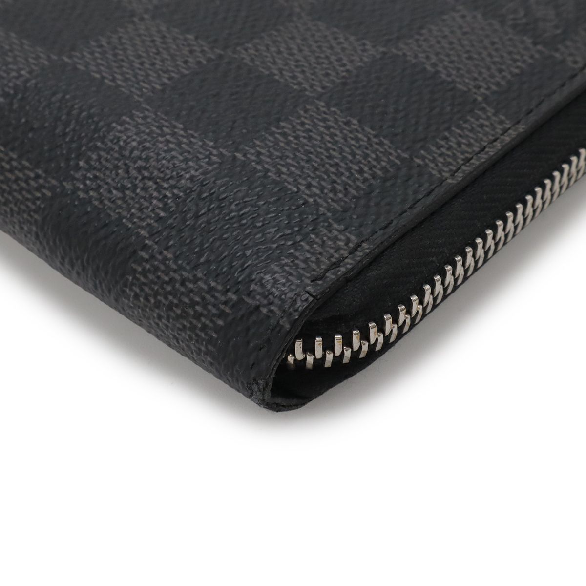 Louis Vuitton Damier Graphite Zippy Wallet Vertical Zip Around Black Gray — view 3