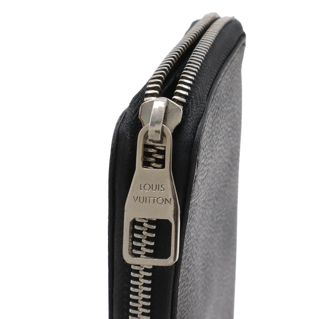 Louis Vuitton Damier Graphite Zippy Wallet Vertical Zip Around Black Gray — view 4