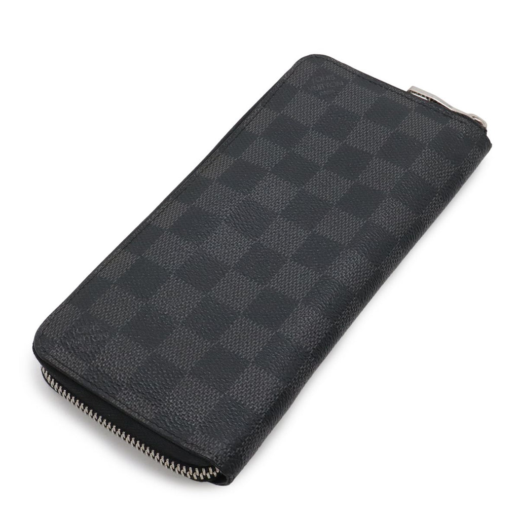 Louis Vuitton Damier Graphite Zippy Wallet Vertical Zip Around Black Gray — view 2