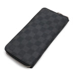 Louis Vuitton Damier Graphite Zippy Wallet Vertical Zip Around Black Gray — view 2