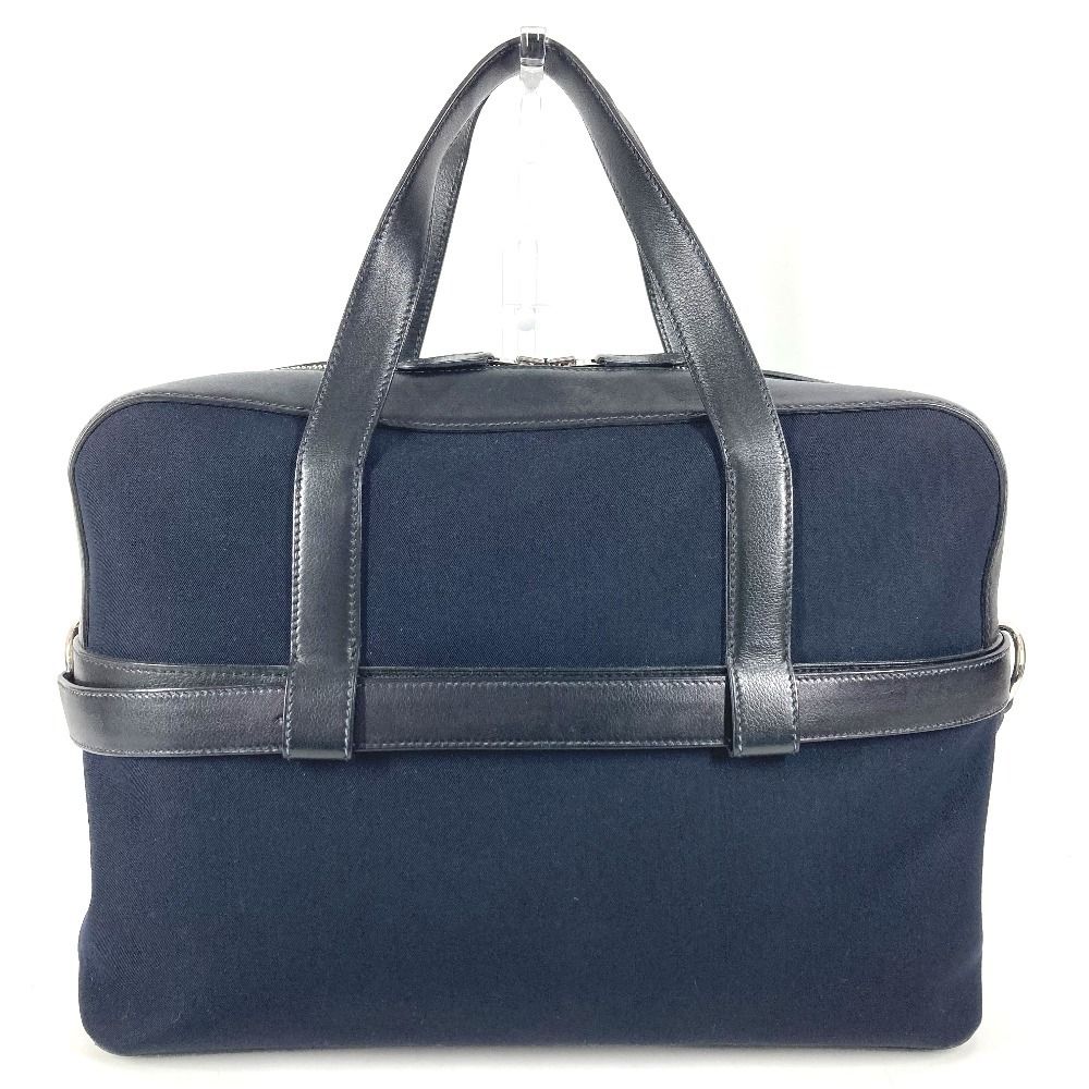 Hermes Handbag Etribel Doc Canvas Leather Black — view 2