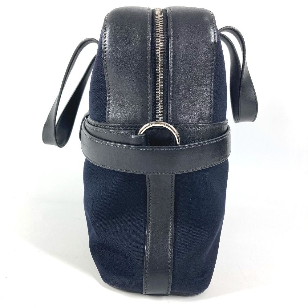 Hermes Handbag Etribel Doc Canvas Leather Black — view 3
