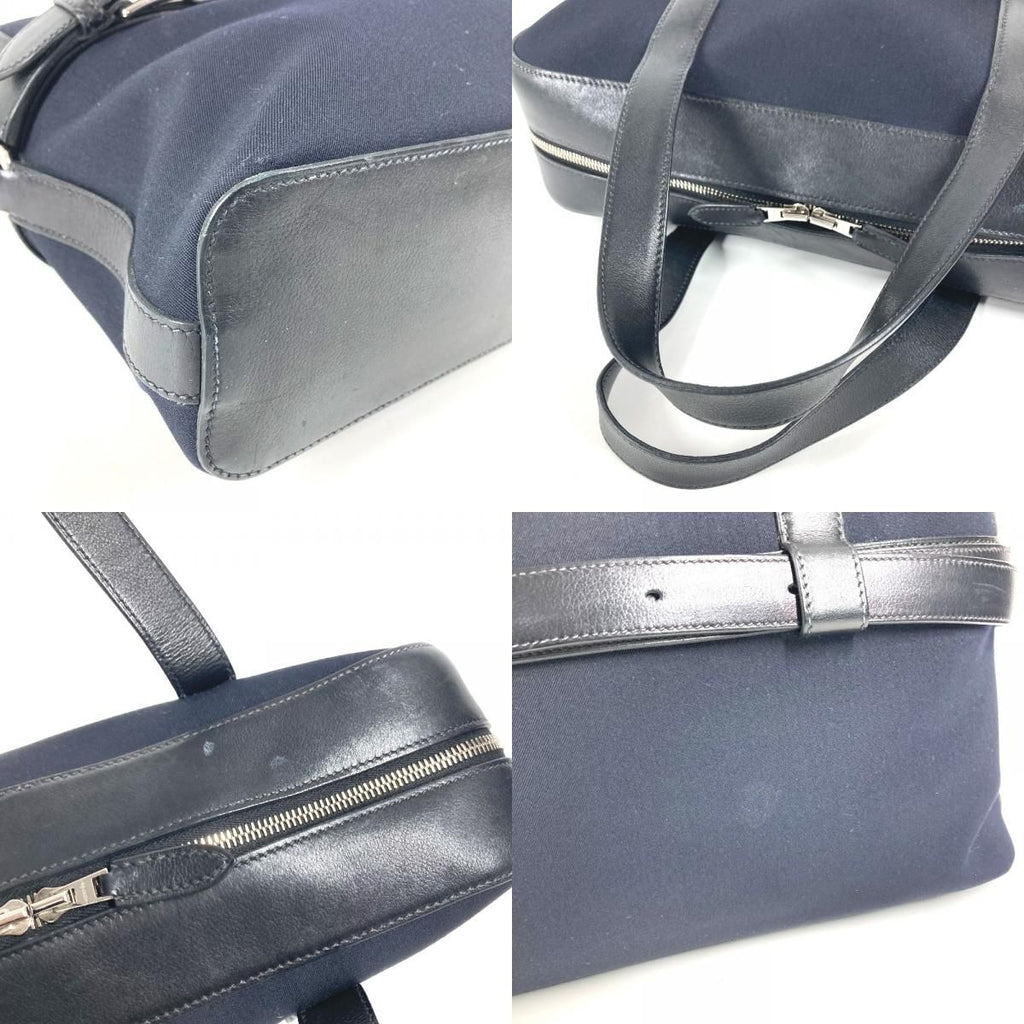 Hermes Handbag Etribel Doc Canvas Leather Black — view 7