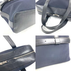 Hermes Handbag Etribel Doc Canvas Leather Black — view 7