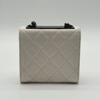 Chanel Shoulder Bag Trendy CC Quilted Turnlock CC Logo White Chain — view 2
