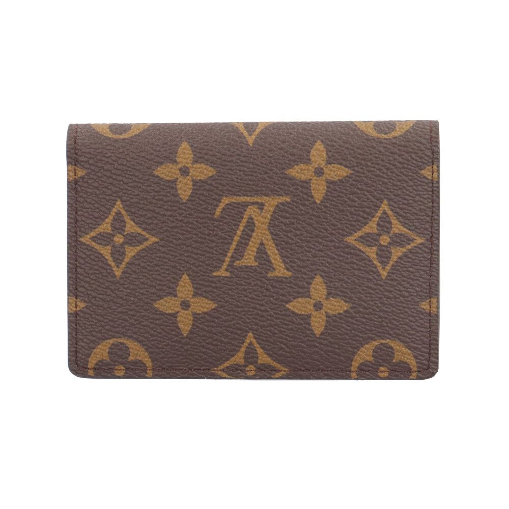 Louis Vuitton Organizer de Poche Monogram Card Case Canvas Brown Rujusari — view 2