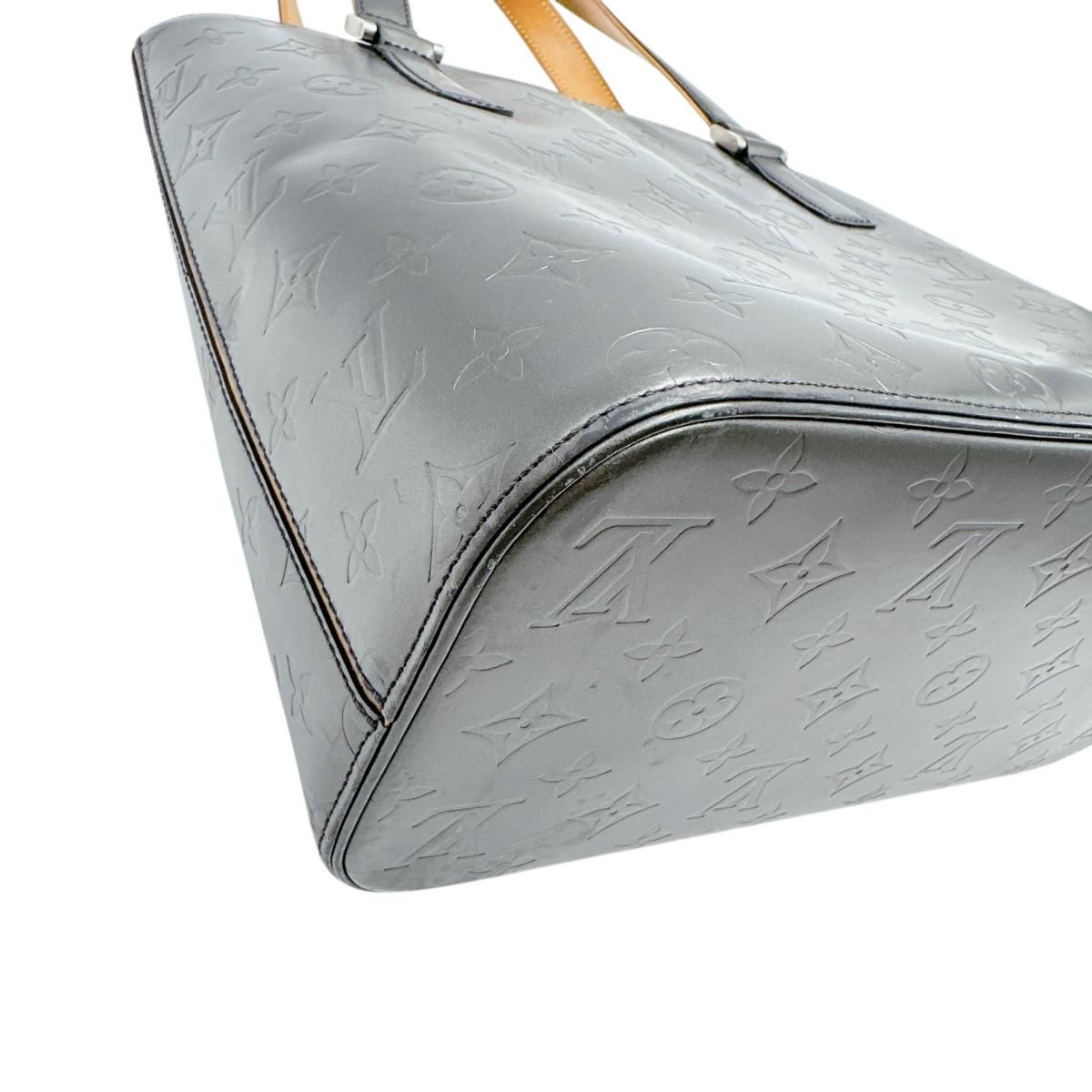 Louis Vuitton Monogram Matte Handbag Stockton Noir — view 6