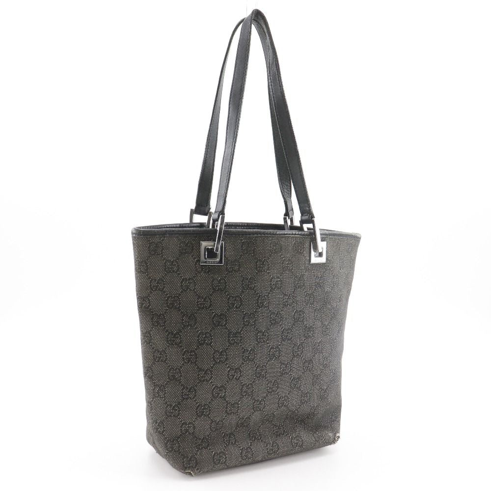 Gucci GG Denim Black Tote — view 3