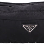 Prada Triangle Logo Plain Nylon Waist Bag — view 5