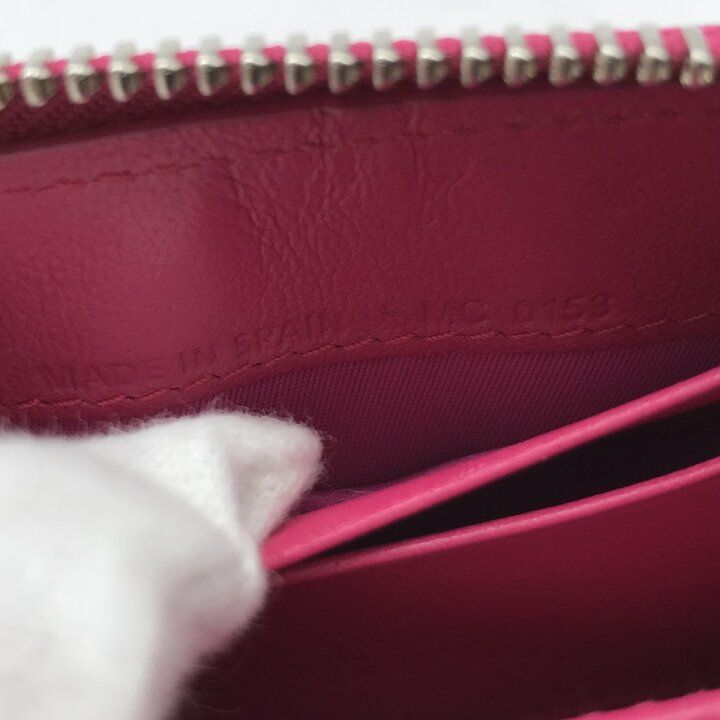 Dior Cannage Enamel Coin Case Wallet Pink — view 9