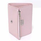 Loewe Anagram Vertical Wallet Small Trifold Pebble Grain Blossom — view 4