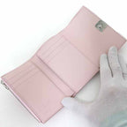 Loewe Anagram Vertical Wallet Small Trifold Pebble Grain Blossom — view 5