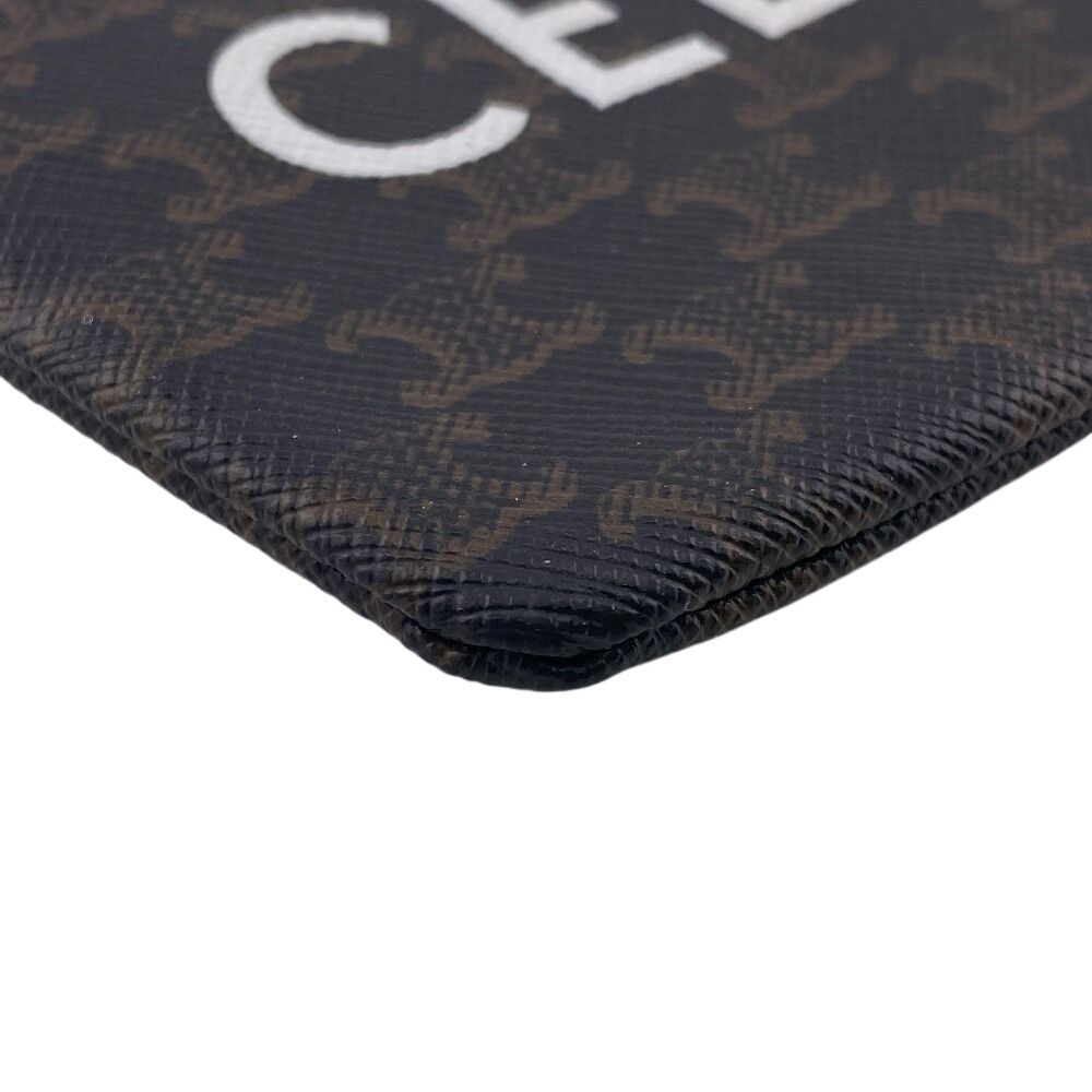 Celine Coin Pass Card Case Brown Black — view 3