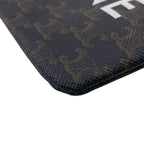 Celine Coin Pass Card Case Brown Black — view 4