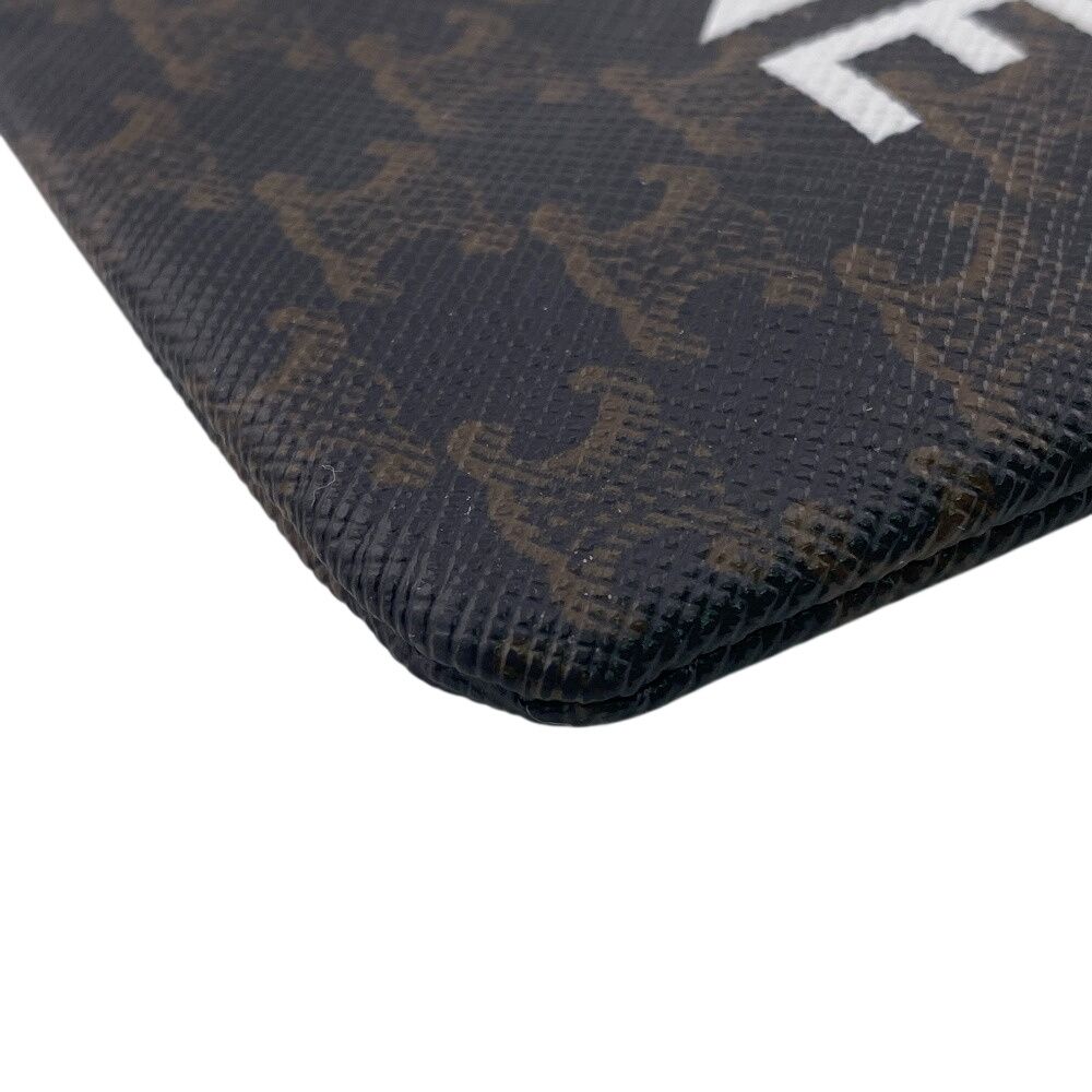 Celine Coin Pass Card Case Brown Black — view 4