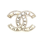 Chanel Brooch Pin CC Logo Pearl Stone — view 2