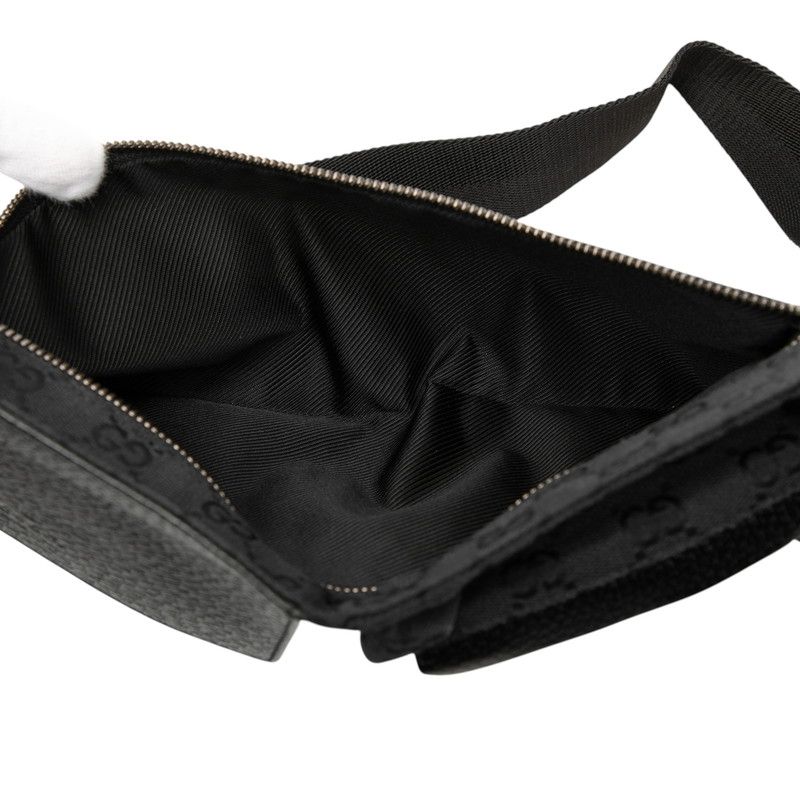 Gucci GG Canvas Black Shoulder Bag — view 4
