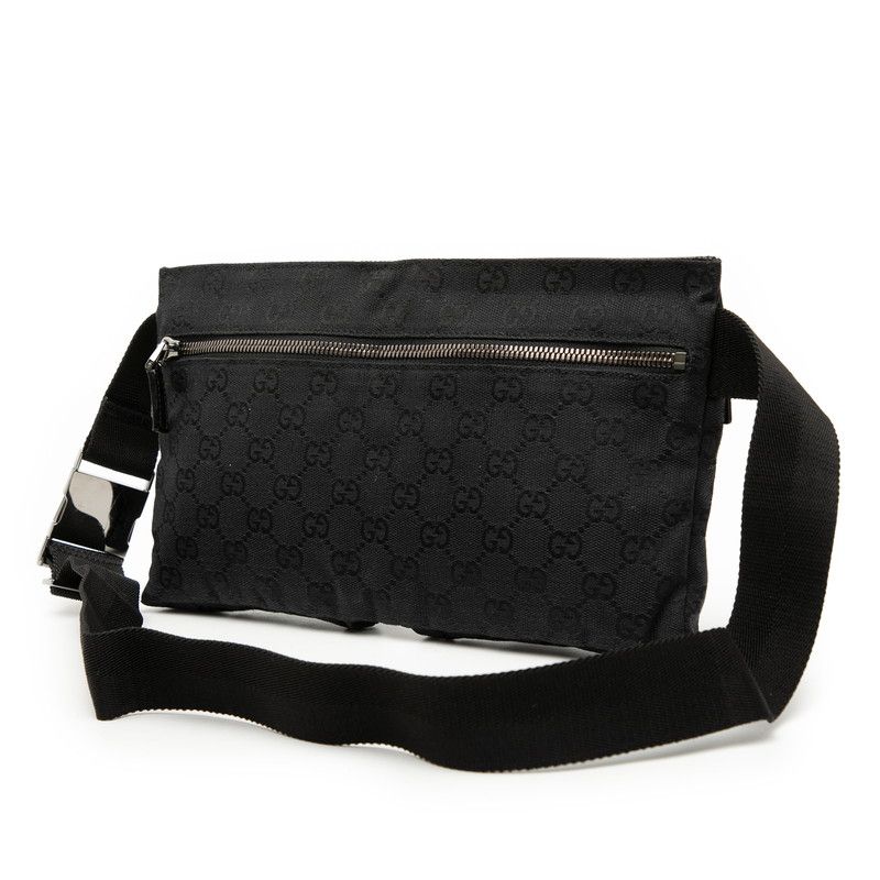 Gucci GG Canvas Black Shoulder Bag — view 2