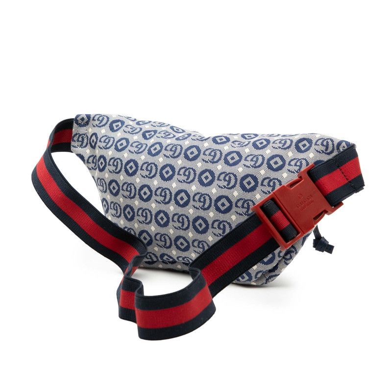 Gucci Children's Strawberry Seahorse Belt Bag Blue — view 2