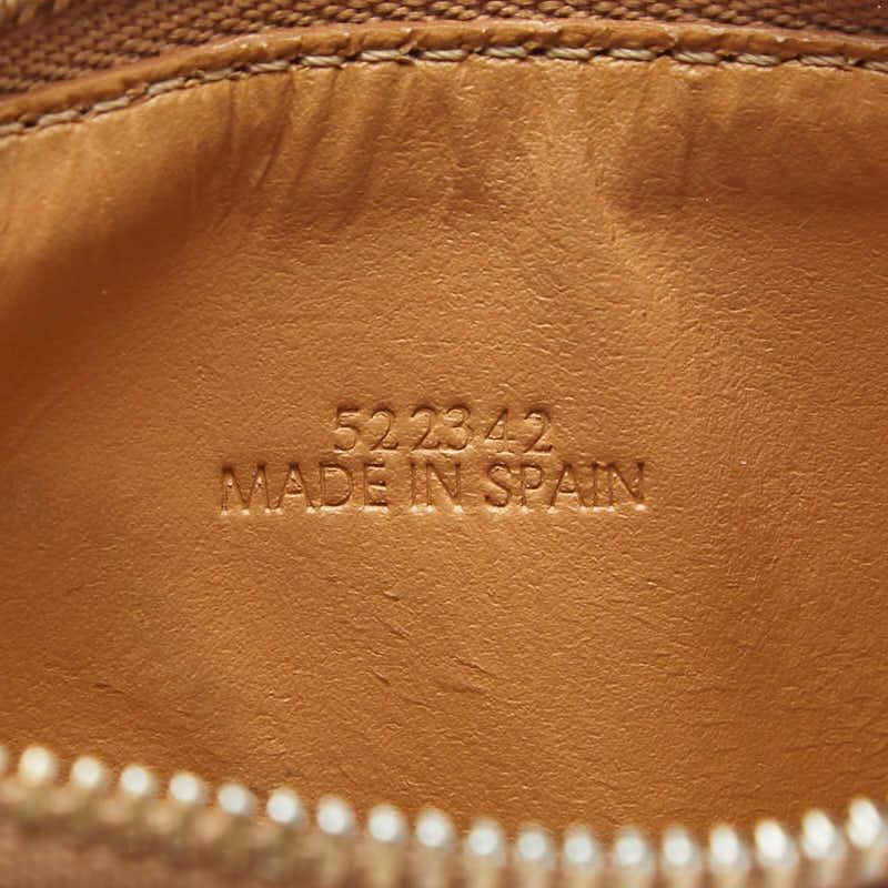 Loewe Anagram Coin Case Card Camel Beige Leather — view 8