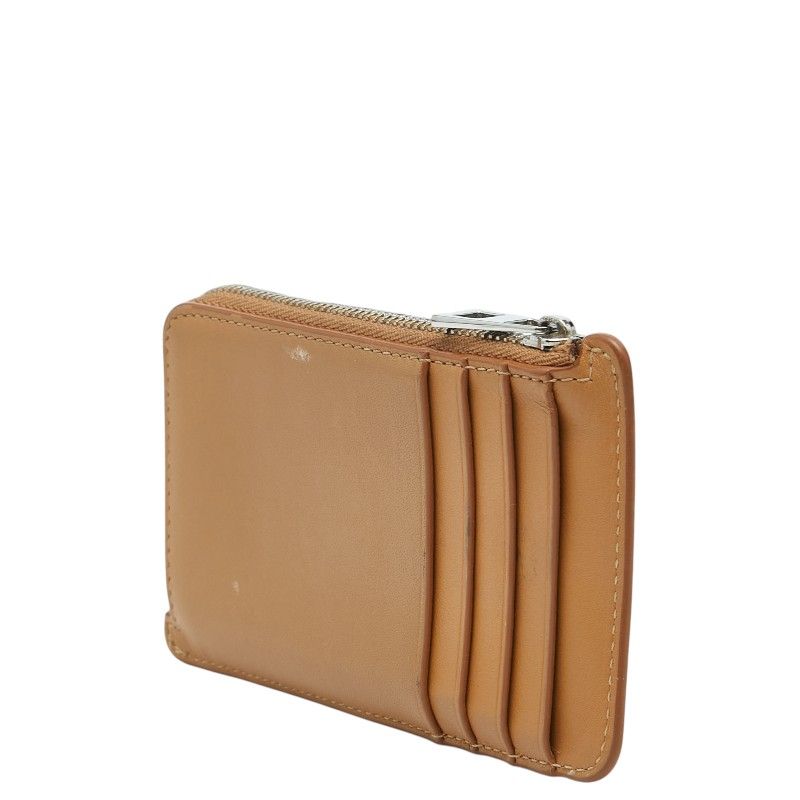 Loewe Anagram Coin Case Card Camel Beige Leather — view 2