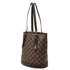 Louis Vuitton Damier Marais Tote Shoulder Bag Bucket Brown Leather — view 2