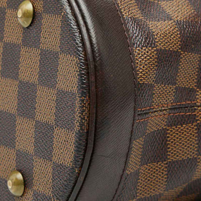 Louis Vuitton Damier Marais Tote Shoulder Bag Bucket Brown Leather — view 4