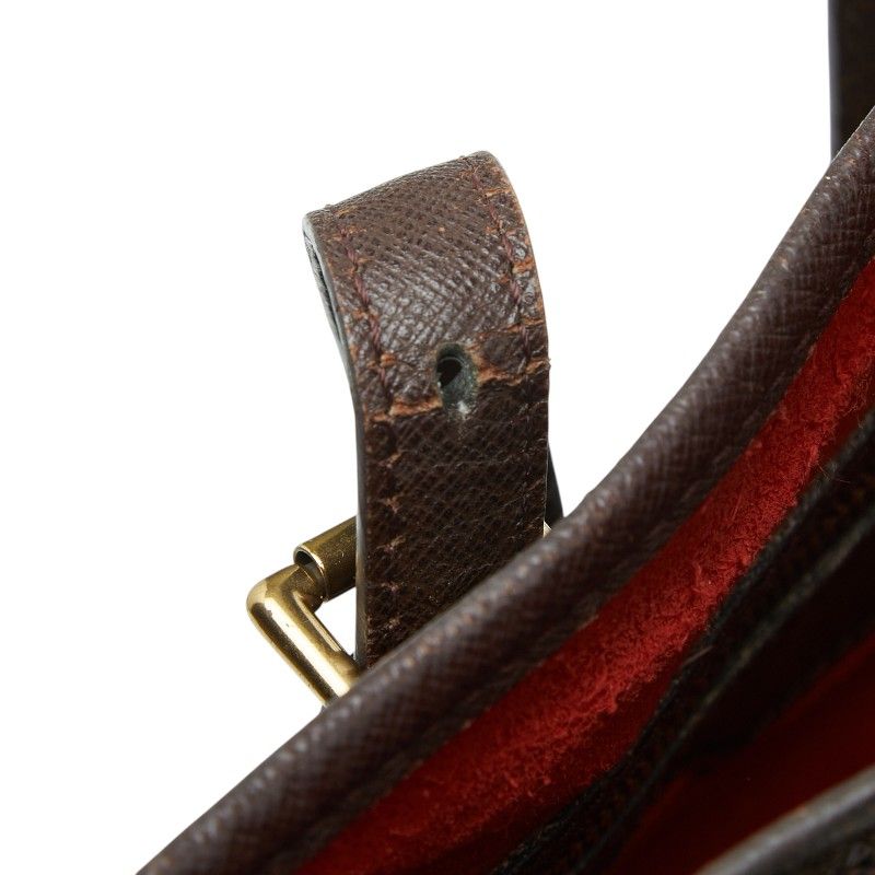 Louis Vuitton Damier Marais Tote Shoulder Bag Bucket Brown Leather — view 6