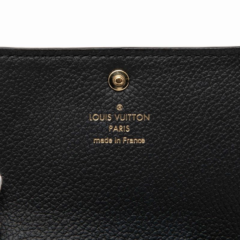 Louis Vuitton Monogram Empreinte Amberop Carte de Visit Card Case Noir Black — view 6