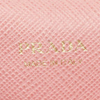 Prada Card Case Pink Saffiano Leather — view 8