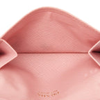 Prada Card Case Pink Saffiano Leather — view 7