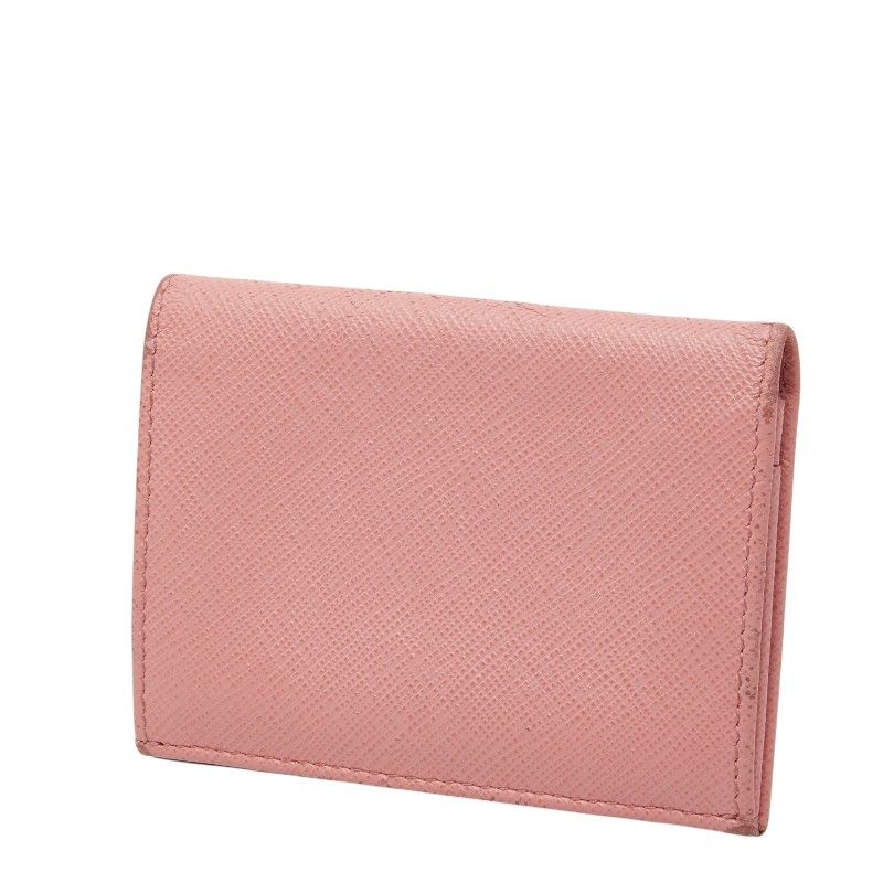 Prada Card Case Pink Saffiano Leather — view 2