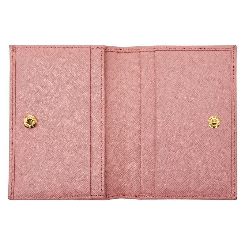 Prada Card Case Pink Saffiano Leather — view 6