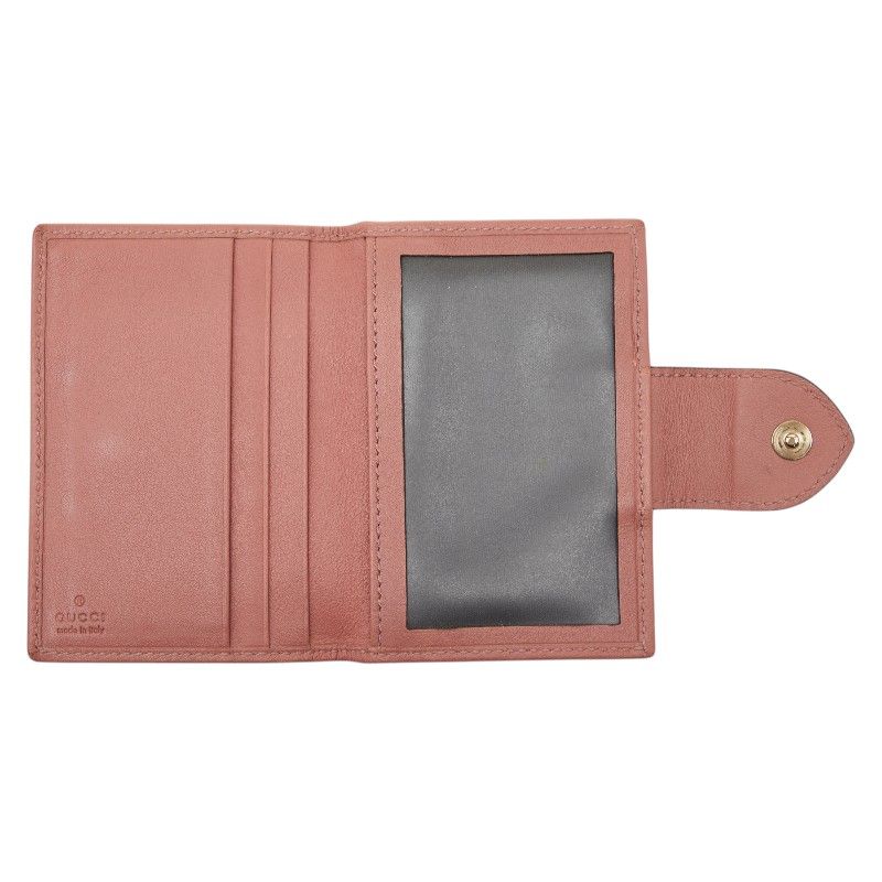 Gucci GG Canvas Card Case Beige Pink — view 6