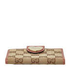 Gucci GG Canvas Card Case Beige Pink — view 3