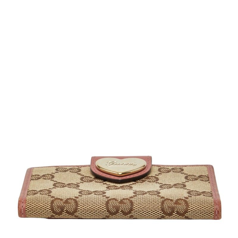 Gucci GG Canvas Card Case Beige Pink — view 3