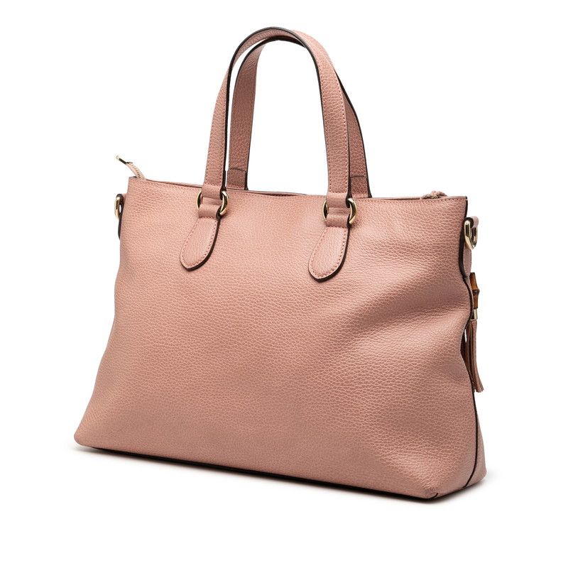 Gucci 2-Way Shoulder Bag Pink Leather — view 2