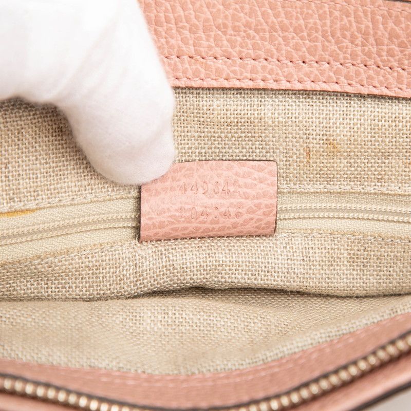 Gucci 2-Way Shoulder Bag Pink Leather — view 6