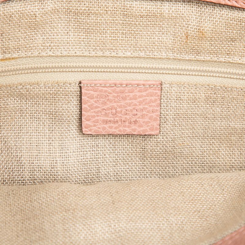 Gucci 2-Way Shoulder Bag Pink Leather — view 5