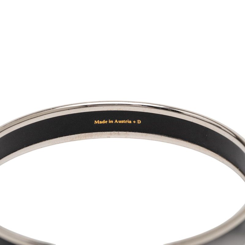 Hermes Enamel PM Silver Black Metal Belt — view 4