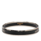 Hermes Enamel PM Silver Black Metal Belt — view 3