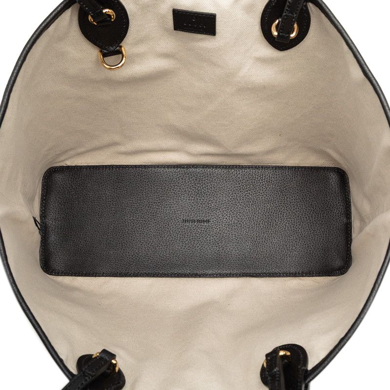 Gucci GG Marmont Double Tote Shoulder Bag Black Leather — view 4