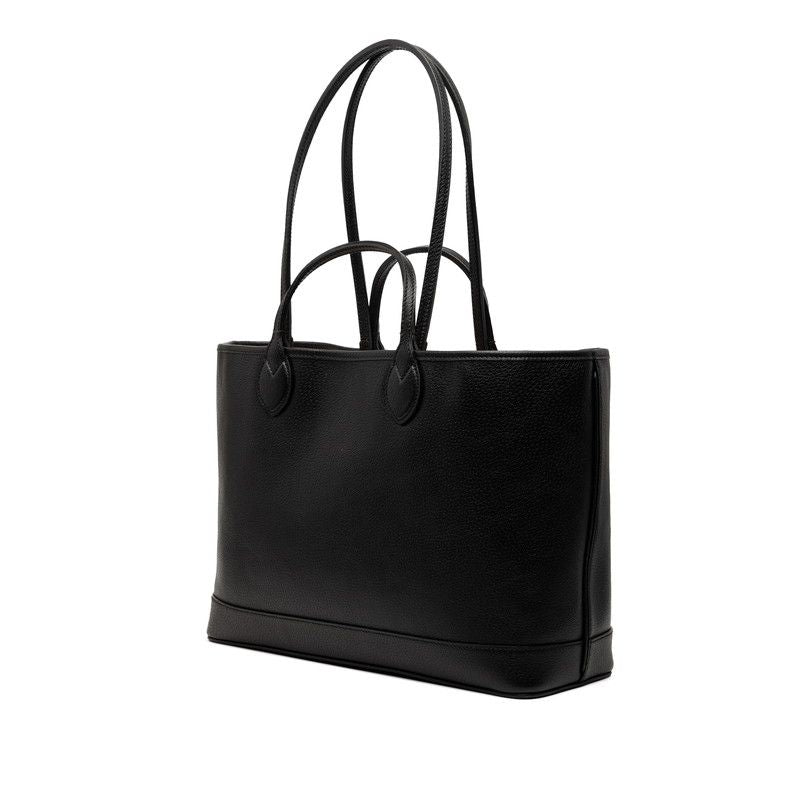 Gucci GG Marmont Double Tote Shoulder Bag Black Leather — view 2